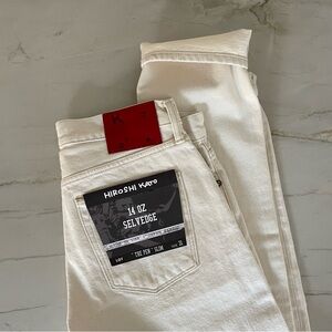 Hiroshi Kato Ecru Slim Jeans size 31